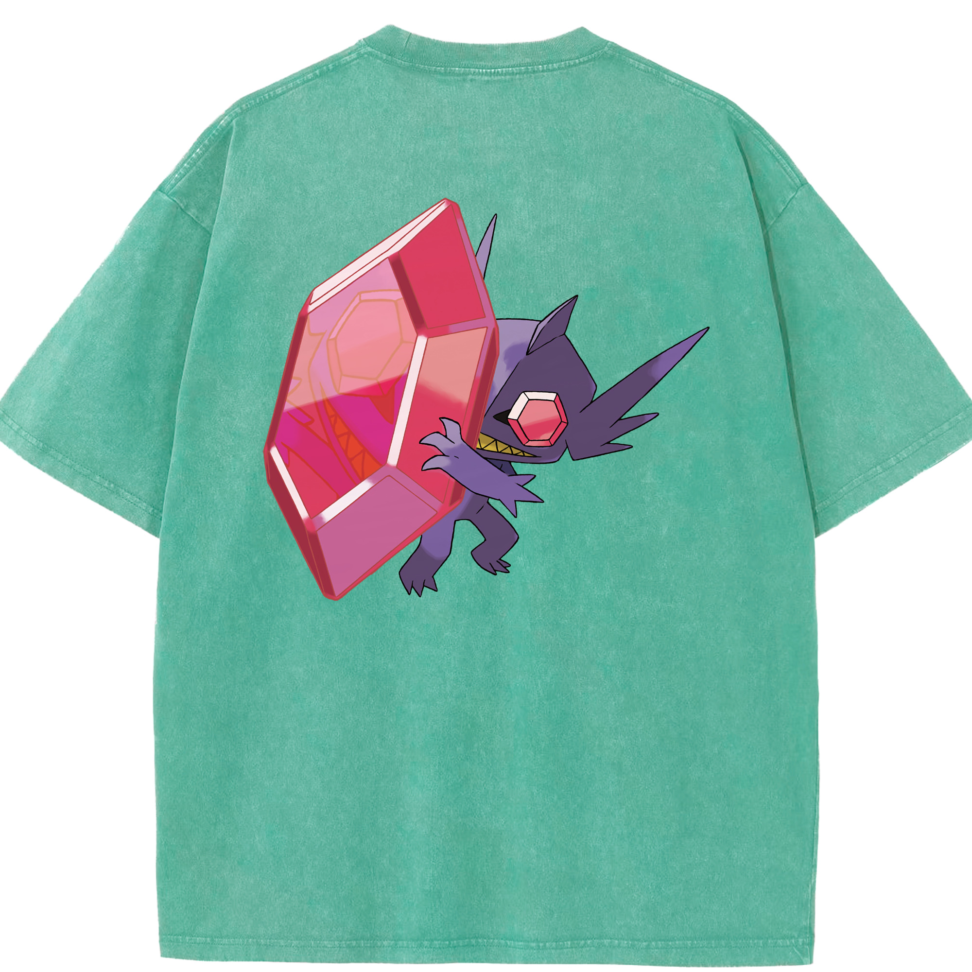 （画像用） ポケットモンスター Pokémon 綿100% ヴィンテージ風 半袖Tシャツ（背面プリント）